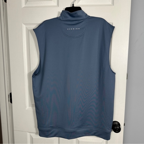 Dunning Golf size XXL gray vest, 1/4 zip, poly blend, sleeveless - Picture 6 of 12